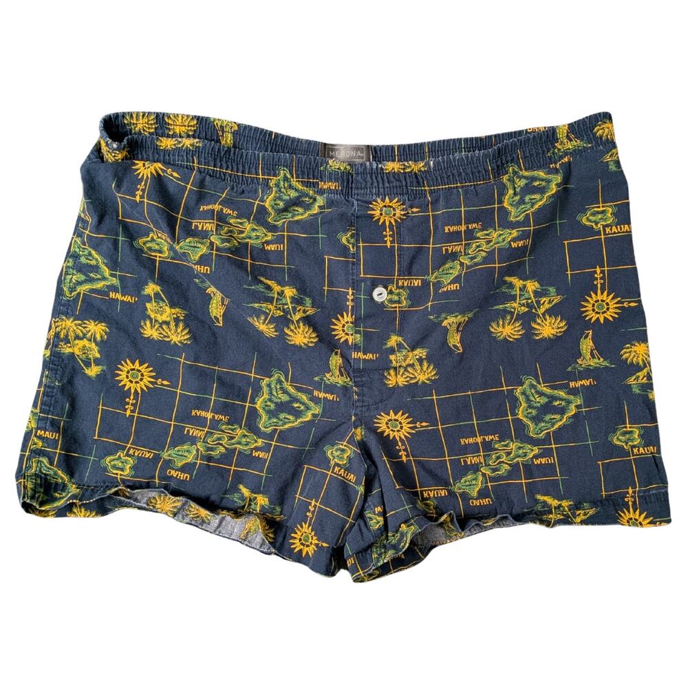 Merona Hawaii Aloha Map Print Shorts | Unisex 28-30